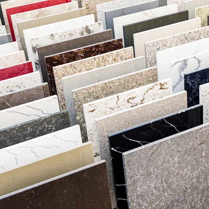 Wide variety of granite for custom cabinetry projects